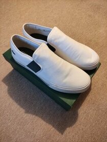 Pánské látkové polobotky Lacoste bílé vel. 45