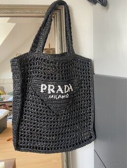 Unisex letní taška Prada, model logo crochet tote