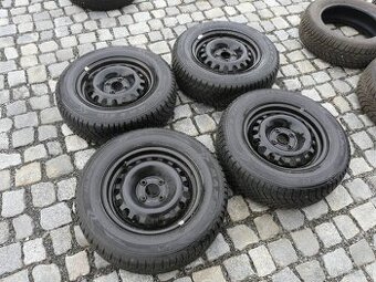 ZIMNÍ PNEU + DISKY 185/70R14 OPEL CORSA D