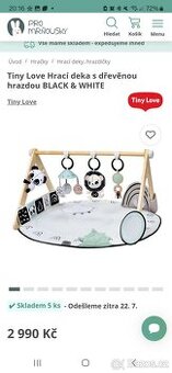Hraci deka s dřevěnou hrazdickou Tiny Love
