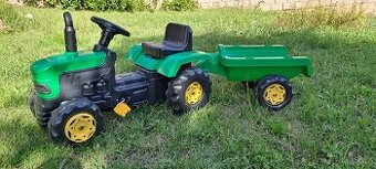Šlapací traktor s vozíkem