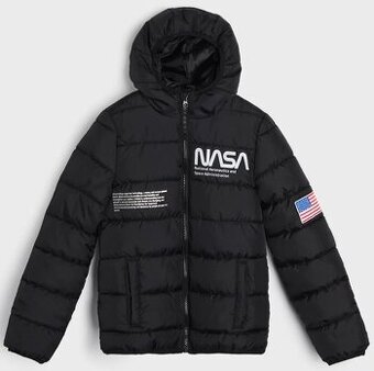 ☘️ Klučičí ČERNÁ BUNDA NASA přechodová vel. 146 ☘️