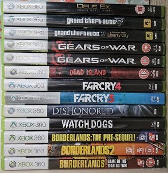 Xbox 360 hry na prodej