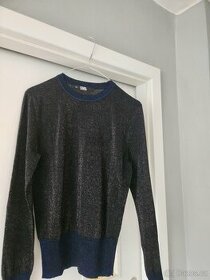 Lehky svetr Karl Lagerfeld trpytivy sedne xs,s rozmery v tex