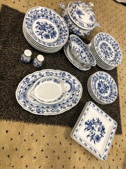 Český porcelán “cibulák” sada