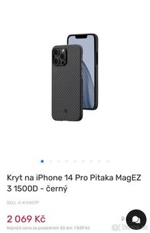 Pitaka MagEZ 3 pro iPhone 14 Pro