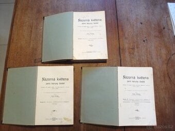 Staré knihy Názorná květena zemí koruny České 3sv.