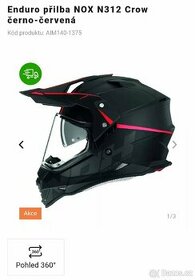 Enduro přilba NOX N312 Crow velikost XL