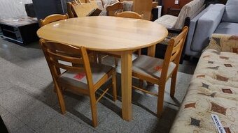 Jídelní set - oválný stůl + 4 židle