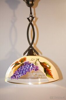 Malovaný lustr Hrozny  Ø35-nový