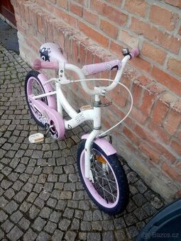 Dětské dívčí kolo 16" bílá/růžová