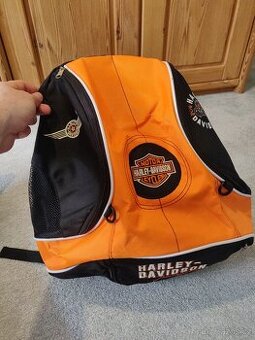 Harley-Davidson batoh / menší batůžek černo-oranžový
