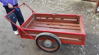 Ruční kára na velkych kolech délka 120cm x 70cm