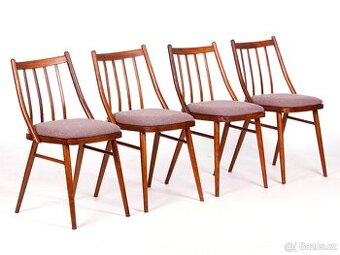 4x jídelní židle MIER, socialismus 1965.