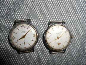 Staré hodinky PRIM 2kusy,funkční+pásky,použité-stav foto