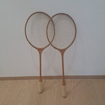Retro Badmintonové rakety FAVORIT - 2 kusy
