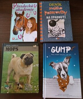 Sada knížek pro mladší čtenářku: Gump, Poseroutka, Mops,