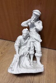 Soška Rybáři -porcelán - 1