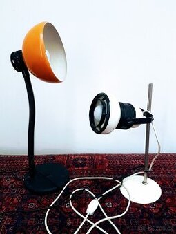 2x stolní lampy