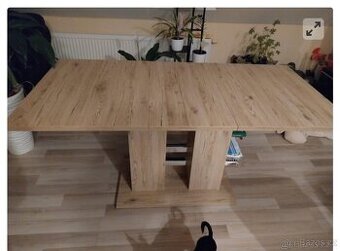 Kuchyňský stůl a 4 kožené židle