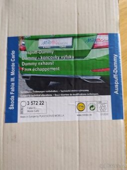 Koncovky výfuku na Škoda Fabia 3 Monte Carlo