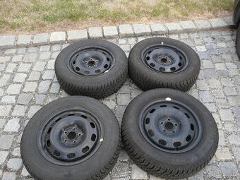 ZIMNÍ PNEU + DISKY 195/65R15 VW 15"ŠKODA 15"SEAT