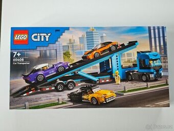 LEGO City 60408 Kamion pro přepravu aut se sporťáky