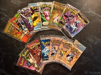 Prodej 20+ let starých balíčků Pokemon balíčků