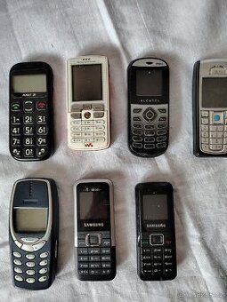 Prodám mobilní telefony,bez nabíječek 7kusu