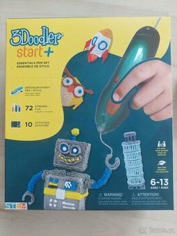 3Doodler 3D Pero Start+ a 72 náplní + 12 šablon-nové