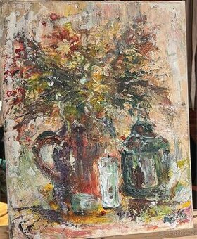 Originální akrylový obraz Podzim