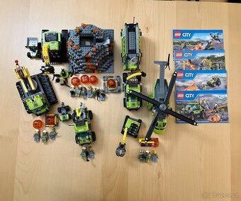 Prodám sety Lego City 60121, 60122, 60123, 20124 - Sopka