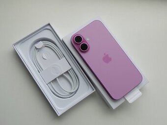   APPLE iPhone 16 Plus 128GB Pink - ZÁRUKA - JAKO NOVÝ