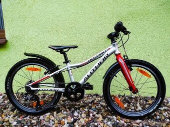 Značkové kolo Author Record 20" (stříbrná/červená)