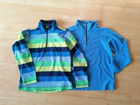 2 fleecové mikiny vel. 140-146