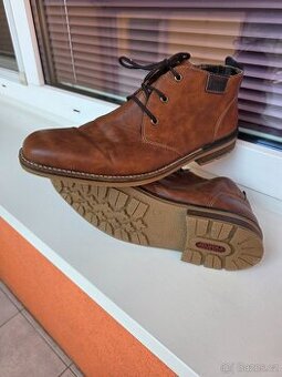 Kotníkové  boty Rieker - hnědá