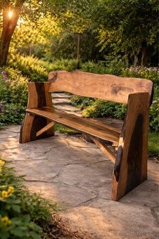 Lavička z ořechového dřeva