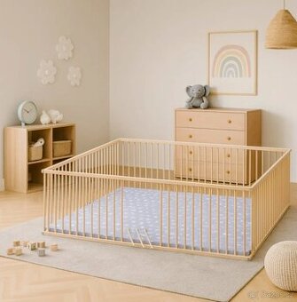 Dětská dřevěná ohrádka Scarlett DIANA 180 x 180 cm