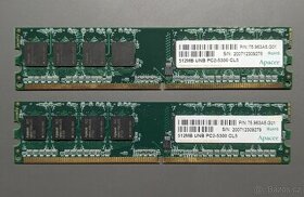 Apacer 2x 512MB DDR2 667MHz CL5 DIMM - 1