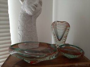Luxusní sada z hutního skla - Josef Hospodka