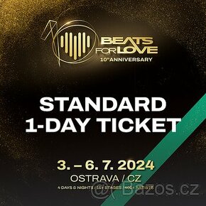 Prodám 3 vstupenky na Sobota Beats For Love B4L 2024