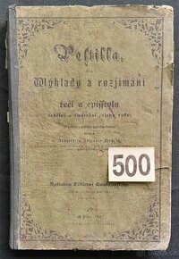 KNIHA V ČEŠTINĚ Z ROKU 1861 - POSTILLA - SLEVA