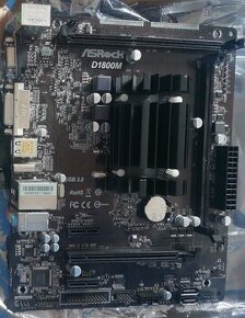 ASRock D1800M,  J1800, 2xDDR3 slot