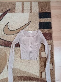 Hnědý cropp top