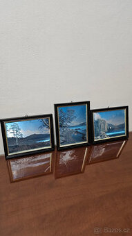 Sada tří obrazů příroda