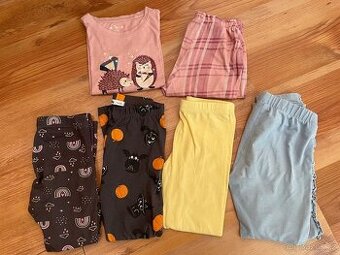 Dívčí leginky a pyžamo 116