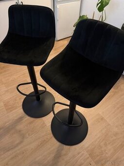 Černé barové židle