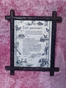 STAROŽITNÝ RÁMEČEK SE SKLEM 32 x 25 cm