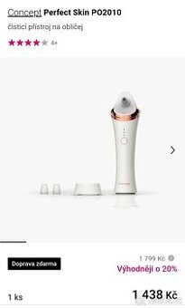 Vakuový čistič na póry - CONCEPT