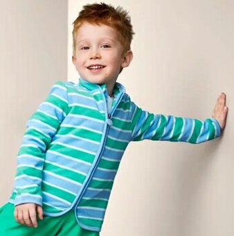 ☘️ Pruhovaná MIKINA TCHIBO fleecová vel. 122/128 ☘️